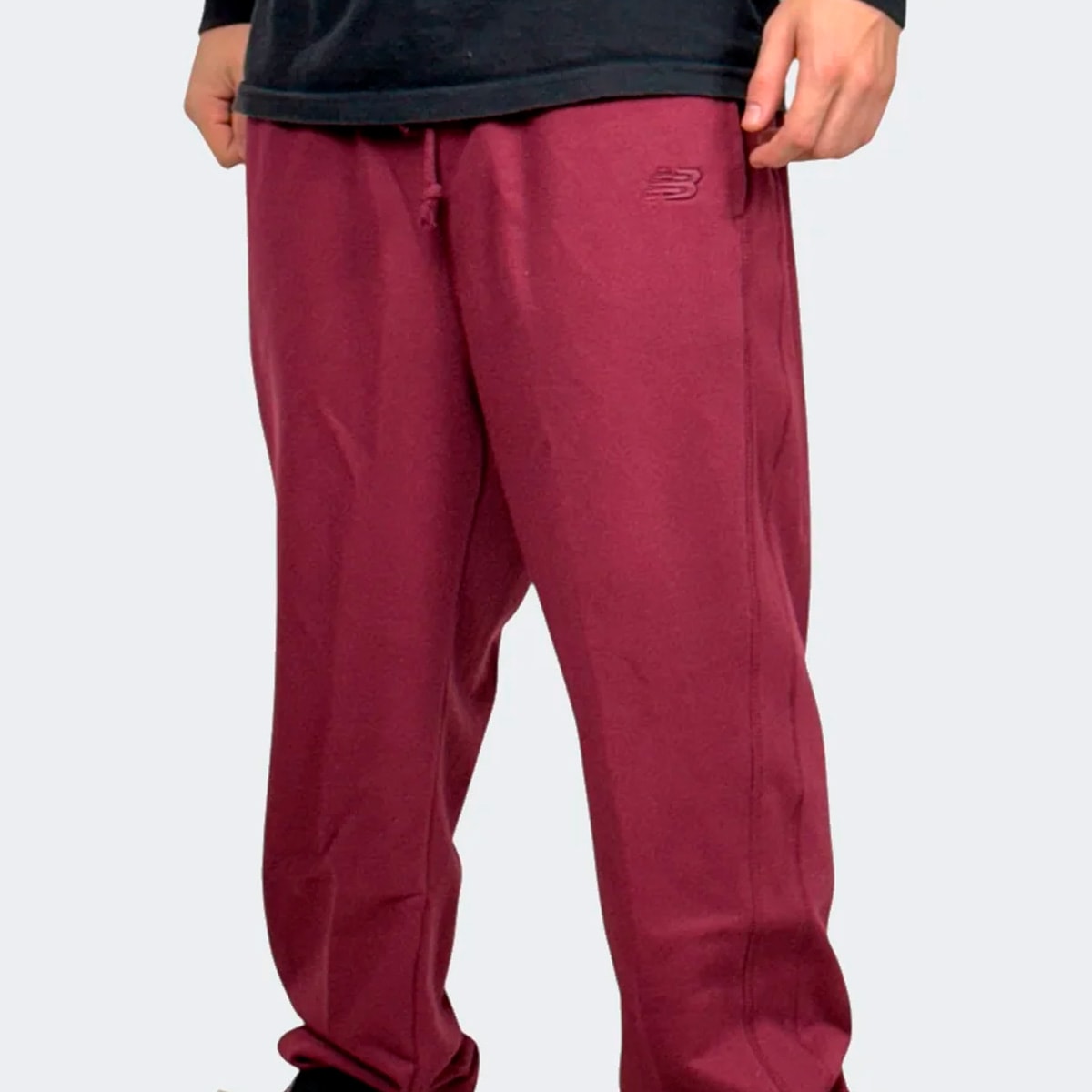 Calça New Balance Moletom Athletics Small Bordo Mp41508b | Espaço