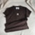 Camiseta Adidas Essentials Slim Marrom KD1354