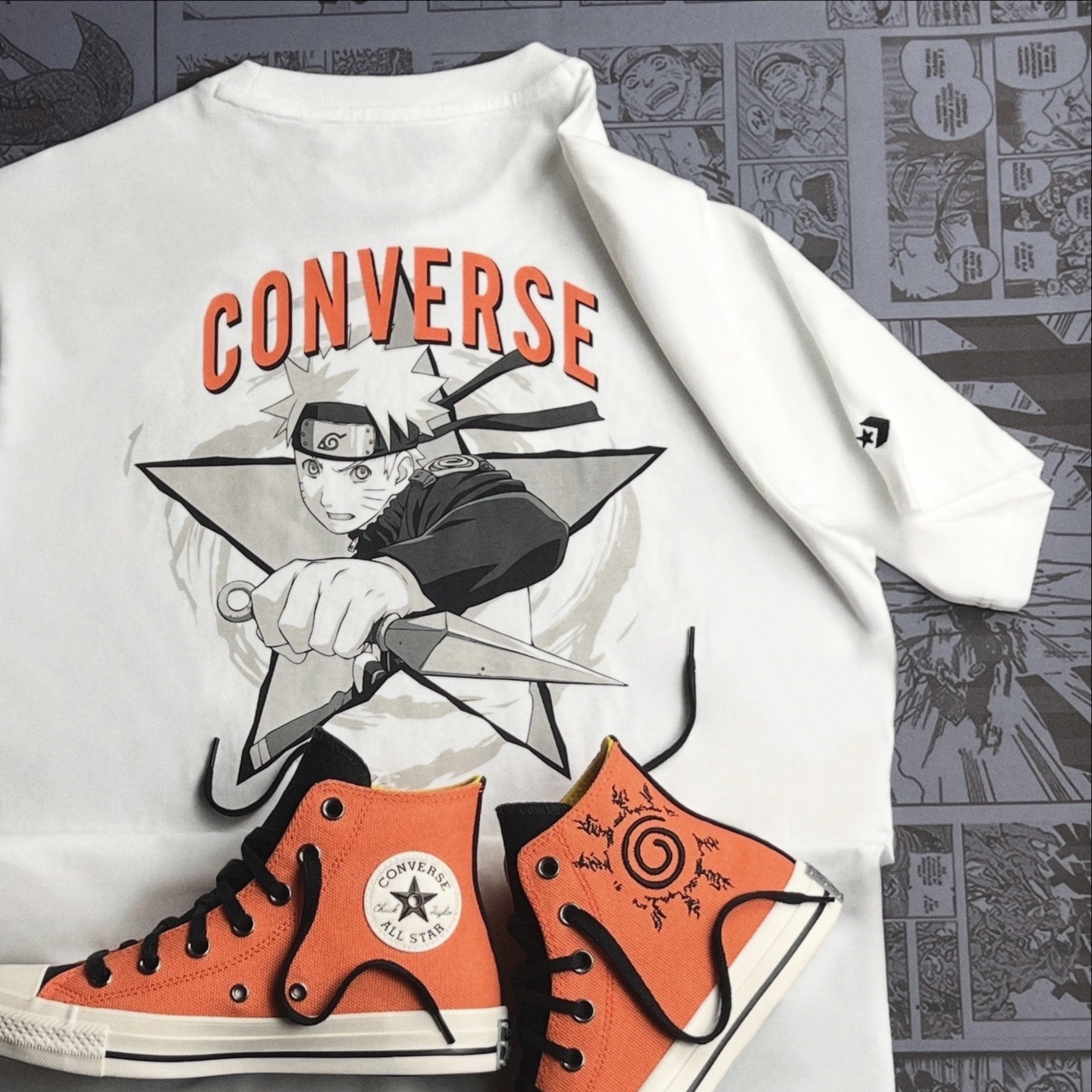 Camiseta Converse X Naruto Shippuden Tee Branco 10028746-a01