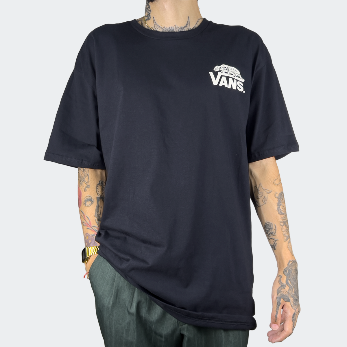 Camiseta Vans Sneaky SS Black V4703102600002 | Espaço.con SNEAKERS