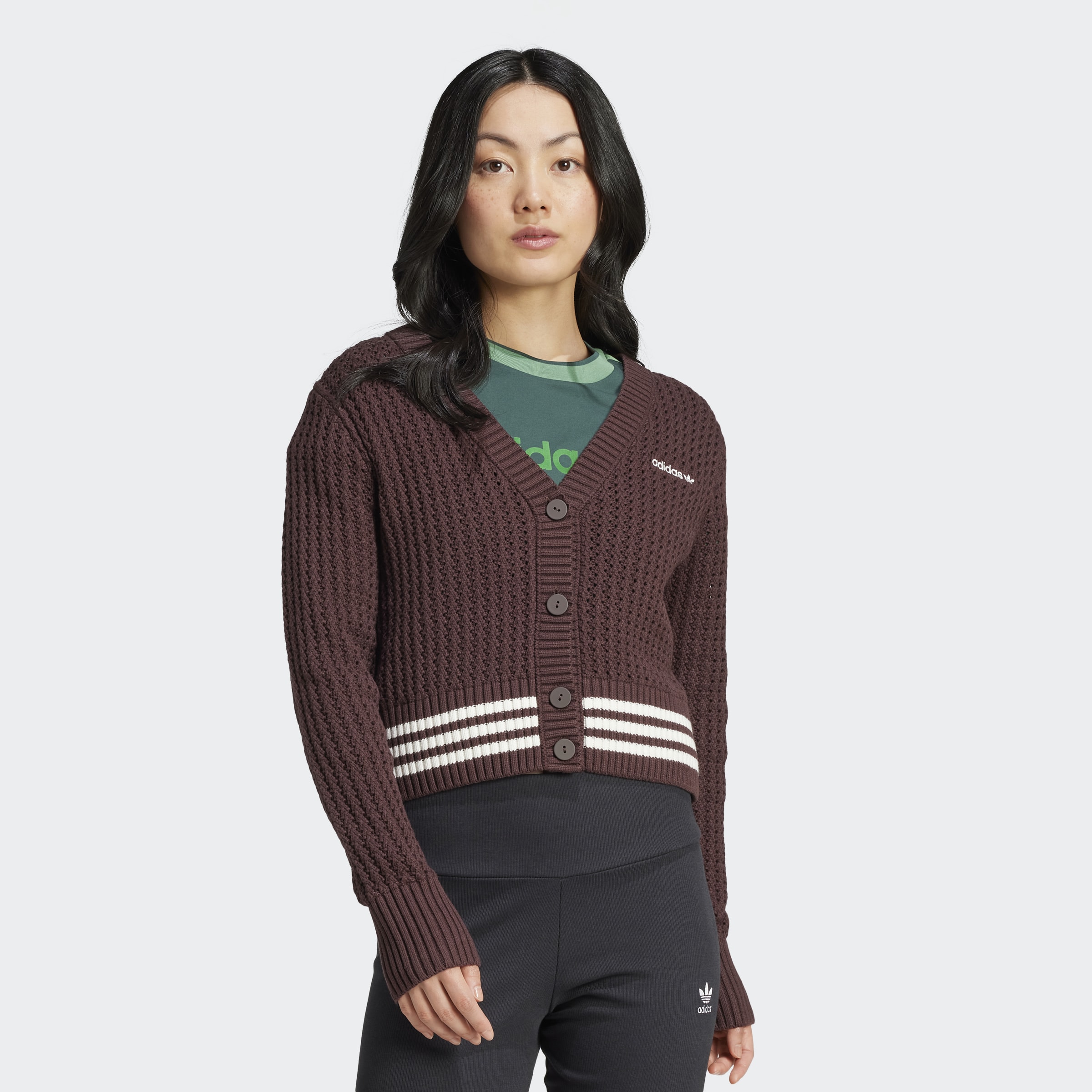 Cardigan Adidas Knit Marrom Ix1044 | Espaço.con SNEAKERS & Co.