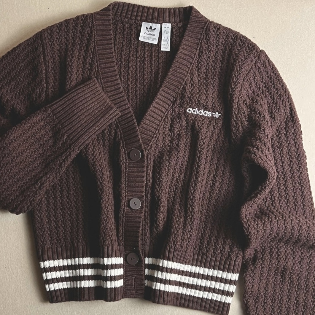 Cardigan Adidas Knit Marrom Ix1044 | Espaço.con SNEAKERS & Co.