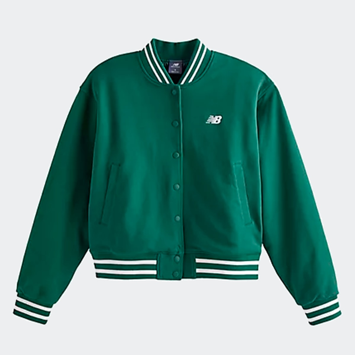 Jaqueta New Balance Greatest Hits Verde Branco Wj41509 | Espaço