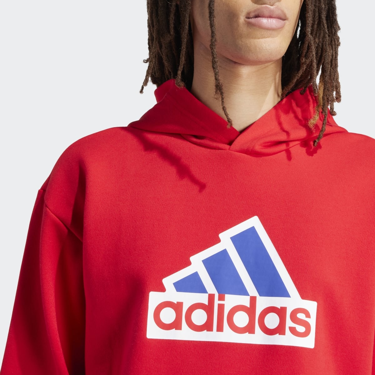 Moletom Adidas Capuz Future Ícones Badge OF Sport Vermelho Is8338