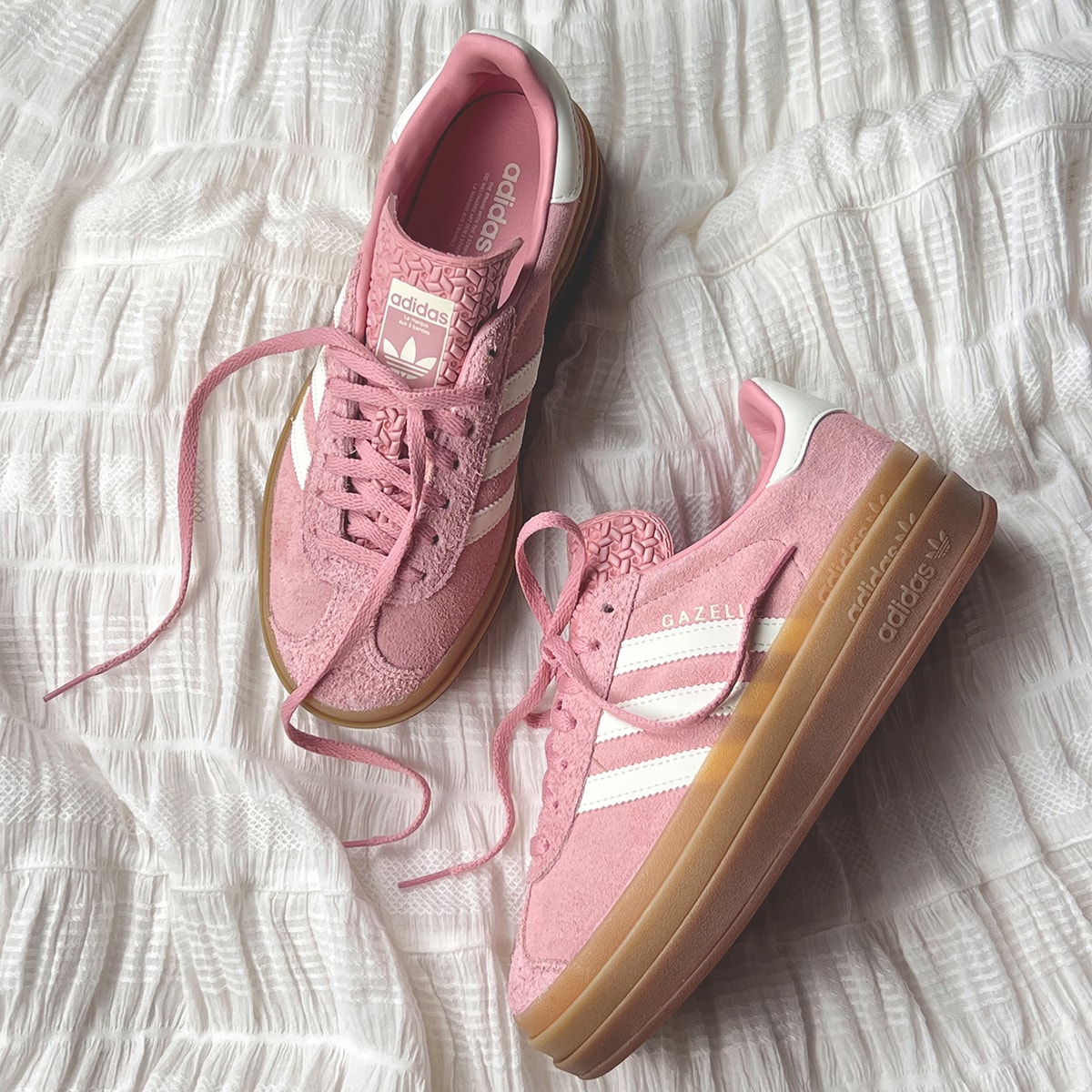 Tênis Adidas Gazelle Bold Wonmau White Gum Js3903 | Espaço.con