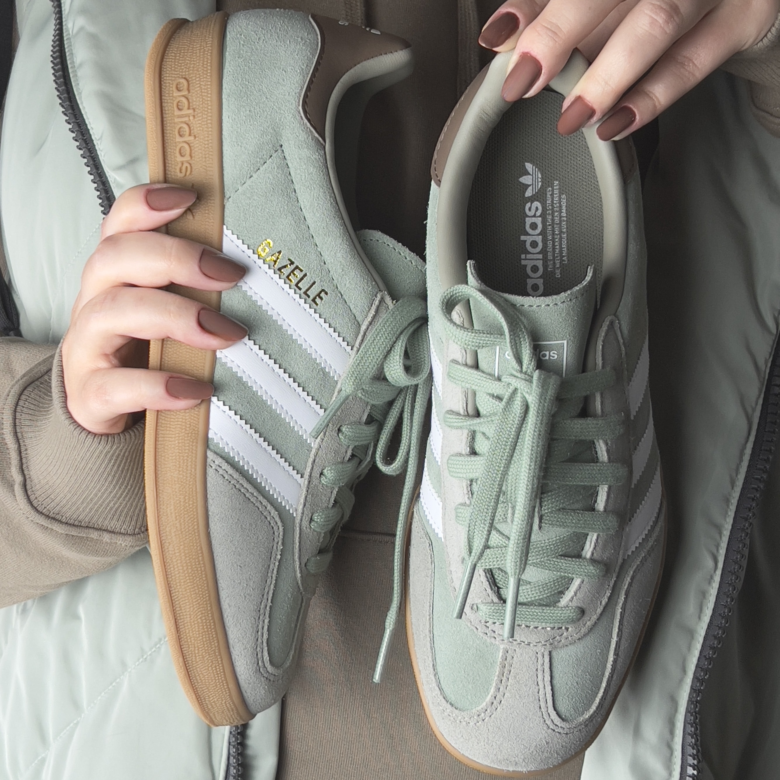 Tênis Adidas Gazelle Indoor Pistache Ji3526 | Espaço.con SNEAKERS