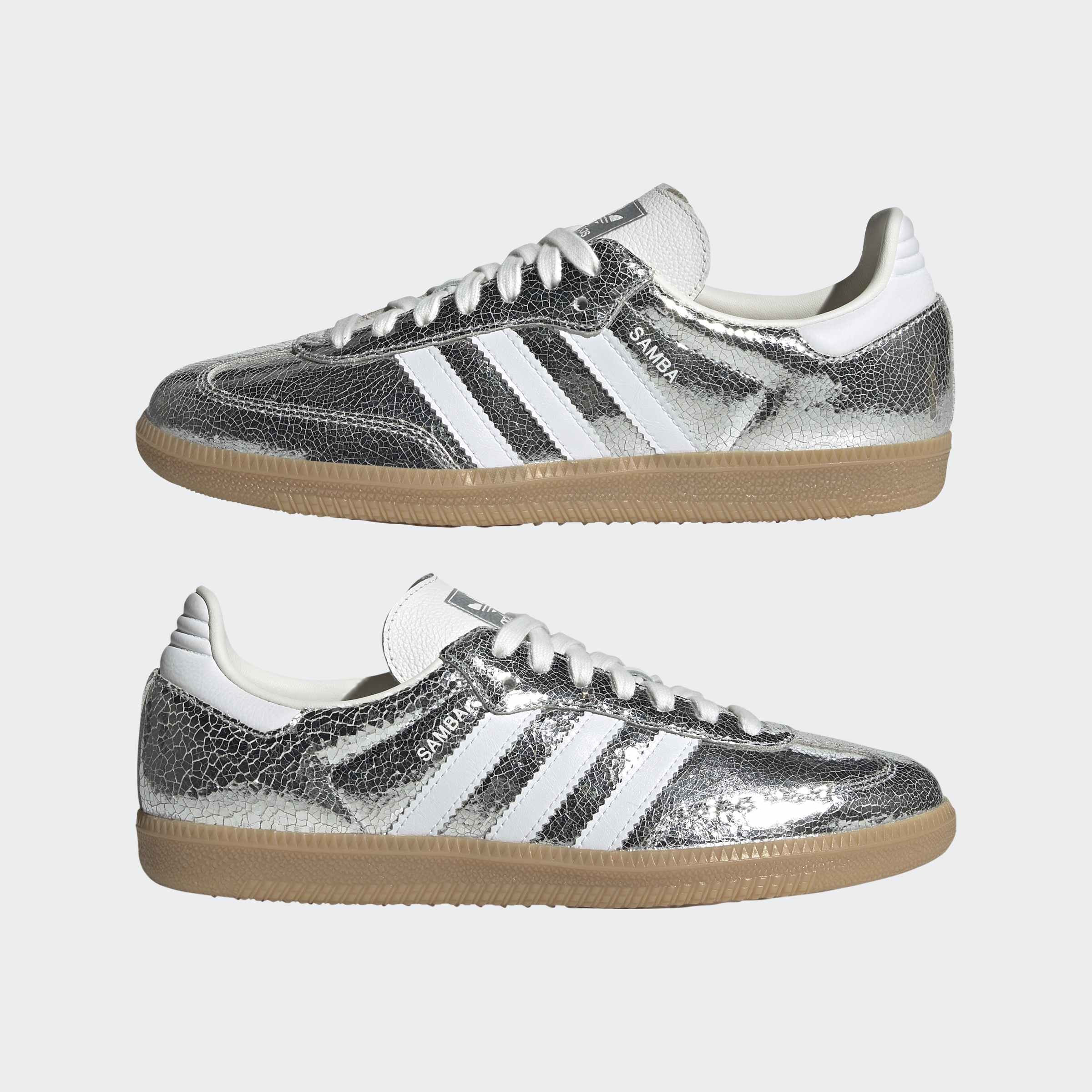 Tênis Adidas Samba Silver Metallic OG Jr0035 | Espaço.con SNEAKERS