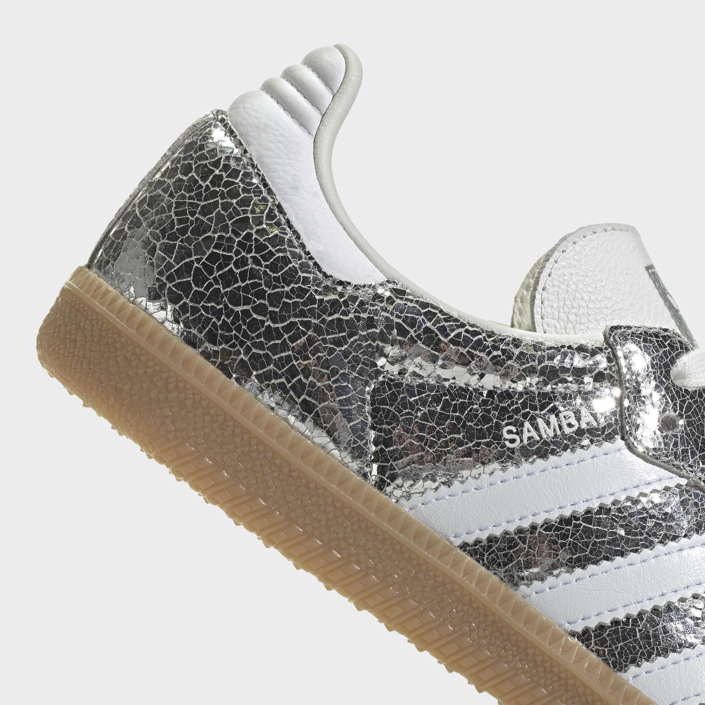 adidas SAMBA OG W JR0035 シルバー 25cm Tênis Adidas Samba Silver Metallic OG Jr0035 | Espaço.con SNEAKERS