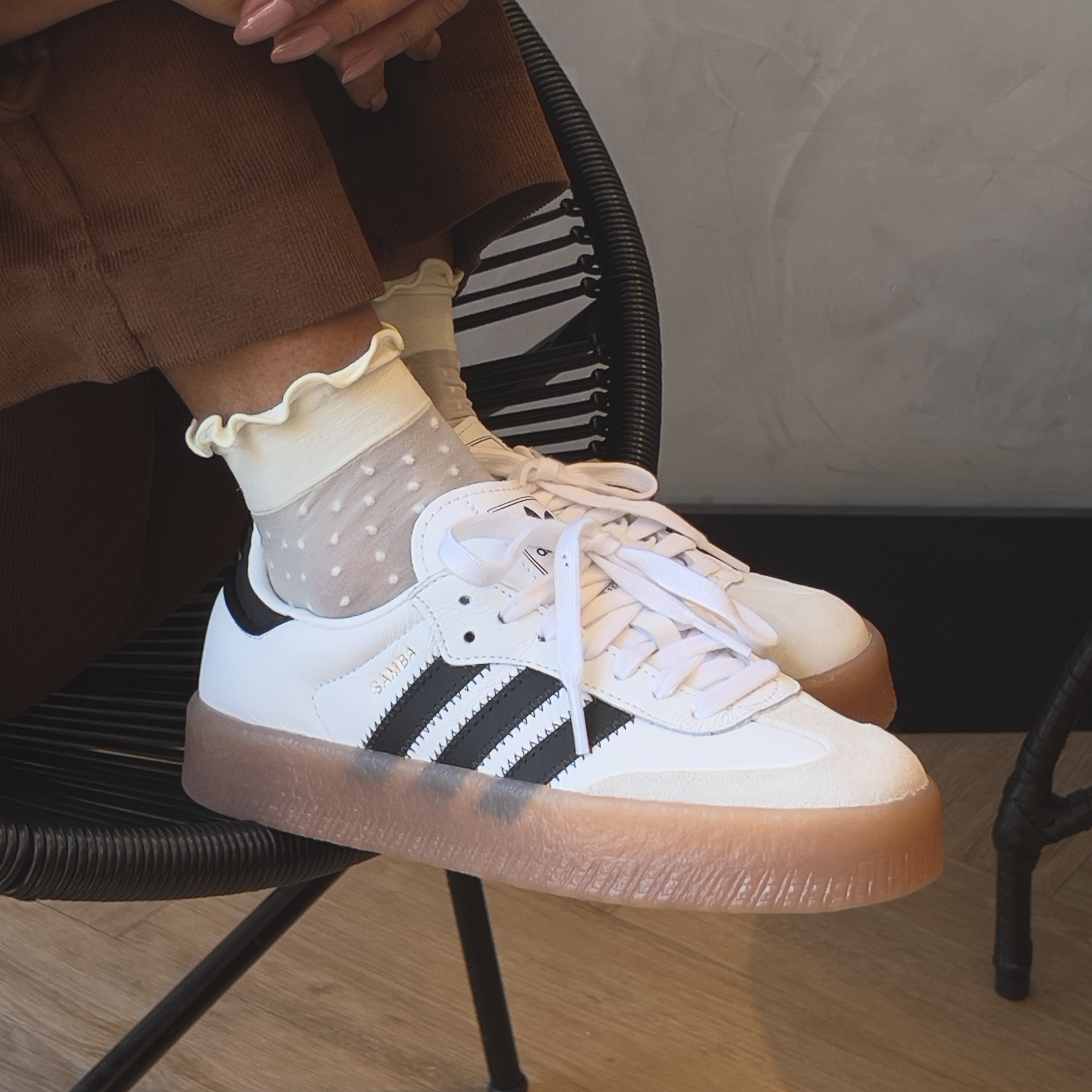 Tênis Adidas Sambae W Branco Preto Ji1349 | Espaço.con SNEAKERS & Co.