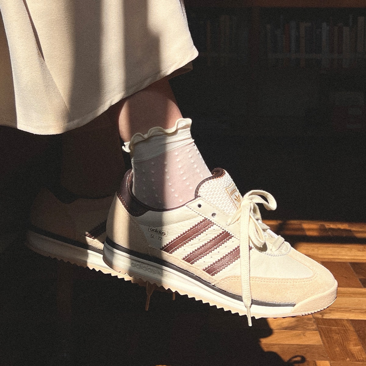 Tênis Adidas SL 72 RS Cream White Dusky Bronze Aurora Coffee