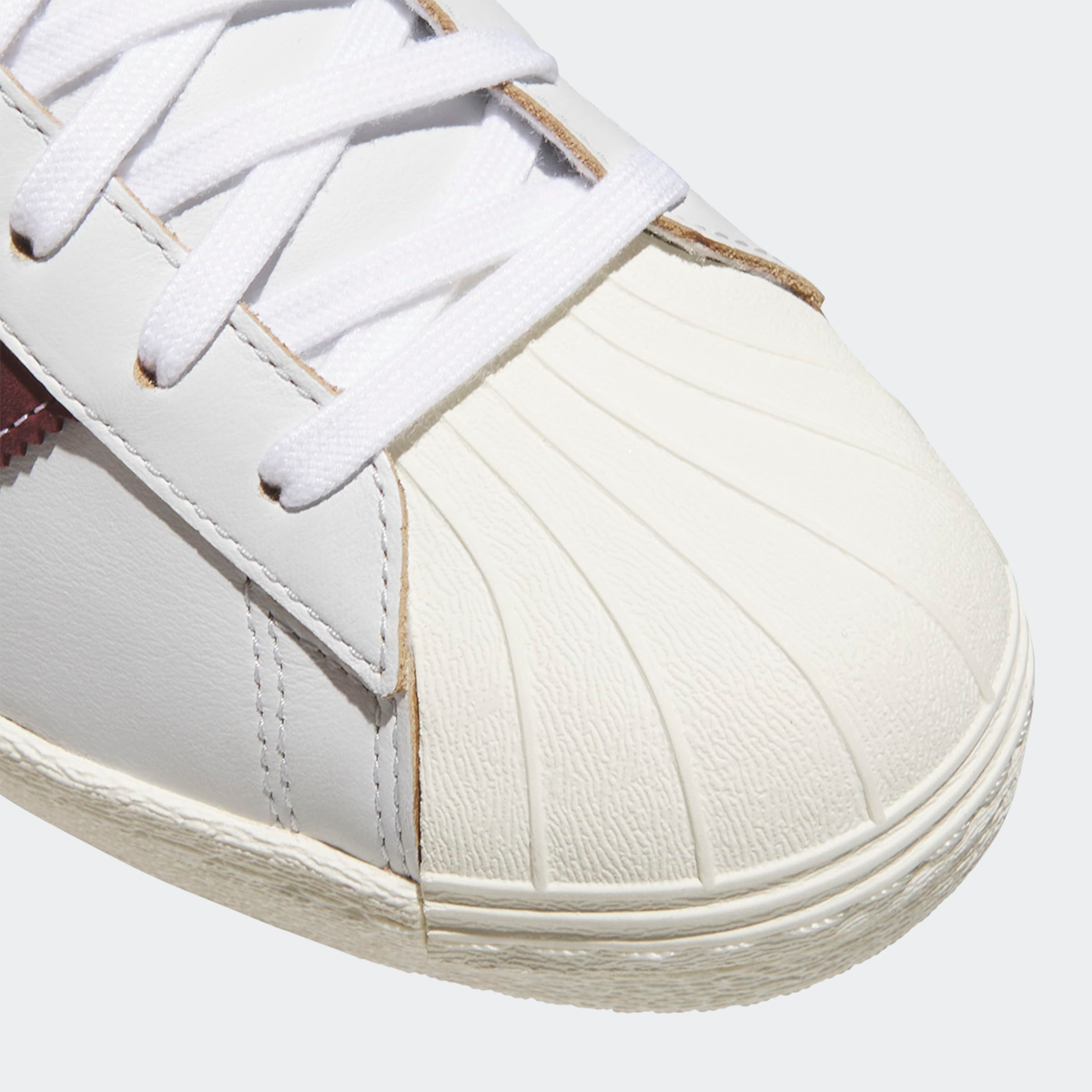 Tênis Adidas Superstar 80 Adv Branco Bordo Jp8529 | Espaço.con