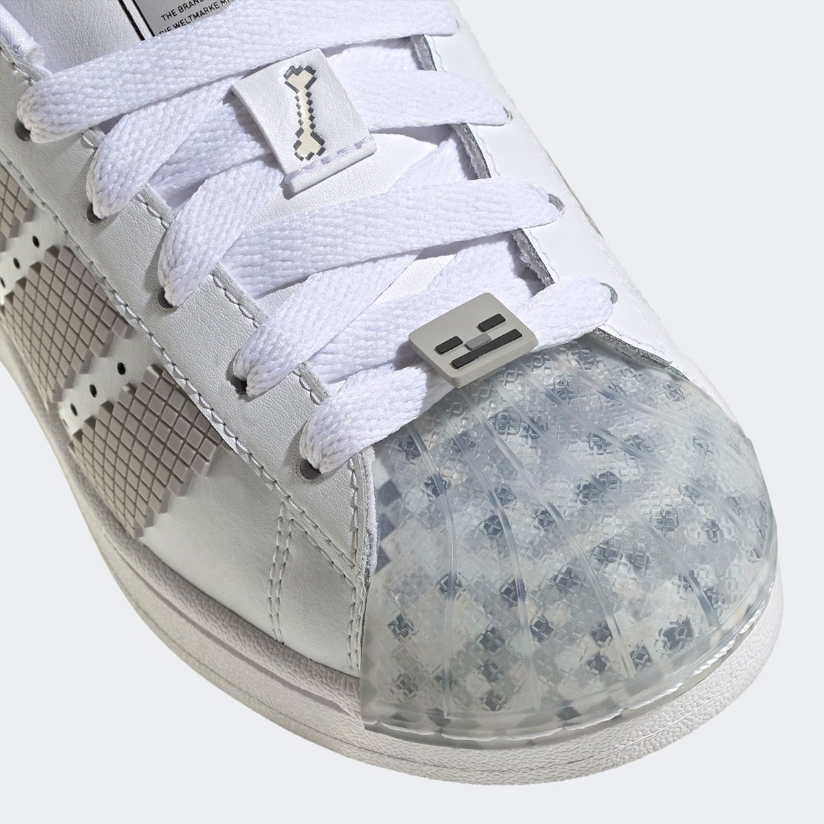 Tênis Adidas Superstar II X Minecraft Branco Cinza Jp8082 | Espaço