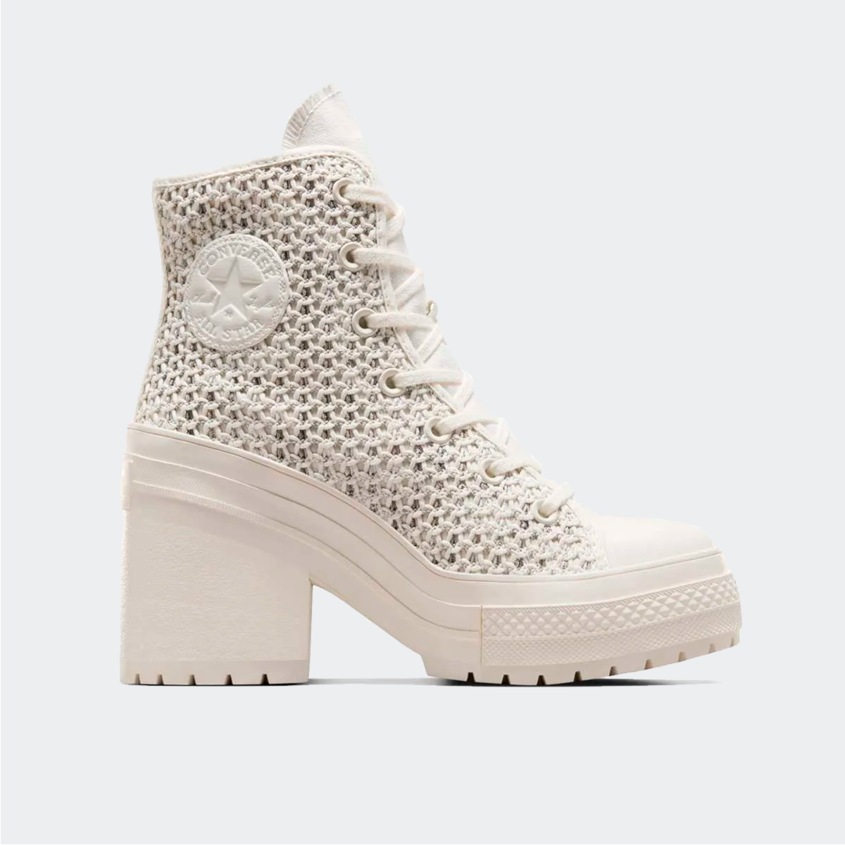 Tênis Converse Chuck 70 de Luxe Heel Festival Remix Egret HI