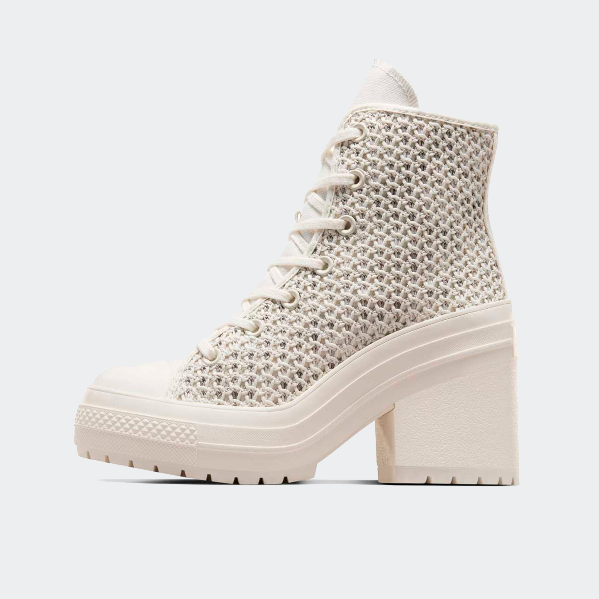 Tênis Converse Chuck 70 de Luxe Heel Festival Remix Egret HI