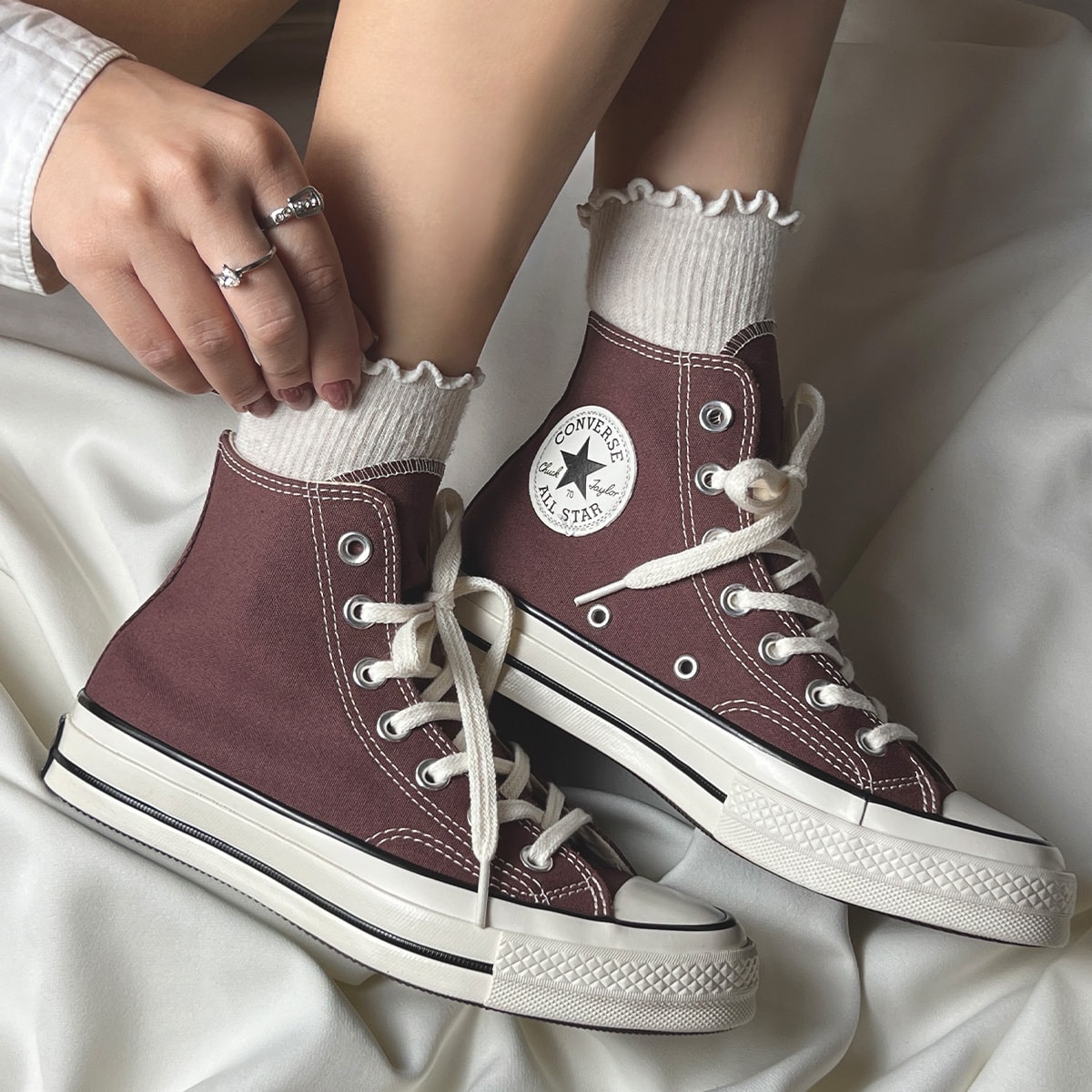 Tênis Converse Chuck 70 Seasonal Bordo Fosco Amendoa HI Ct14550033