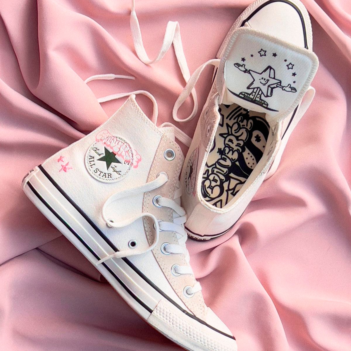 TÊNIS CONVERSE CHUCK TAYLOR ALL STAR ARTFUL GRUNGE AMENDOA