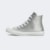Tênis Converse Chuck Taylor All Star Authentic Glam 2.0 Prata Opaca Branco Hi Ct31510002
