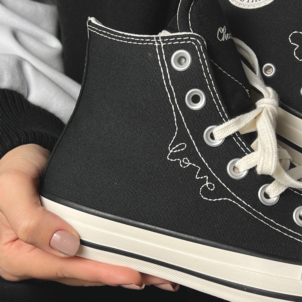 Tênis Converse Chuck Taylor All Star Love ME Love ME Not Preto