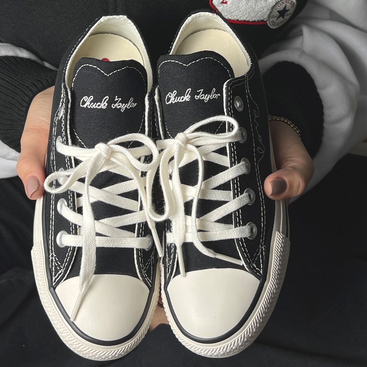Tênis Converse Chuck Taylor All Star Chucks IN Love Preto Amendoa
