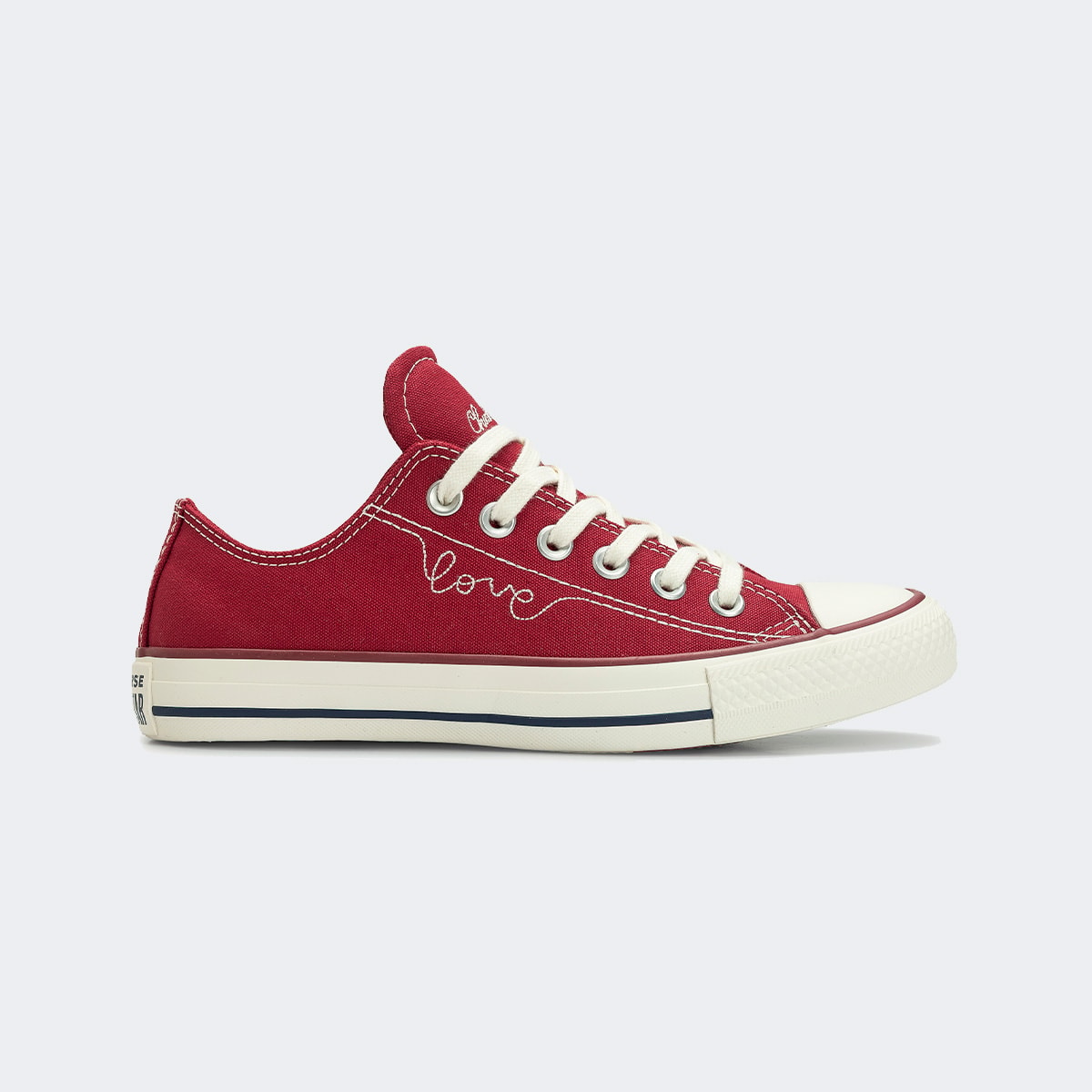 Tênis Converse Chuck Taylor All Star Chucks IN Love Vermelho Bordo