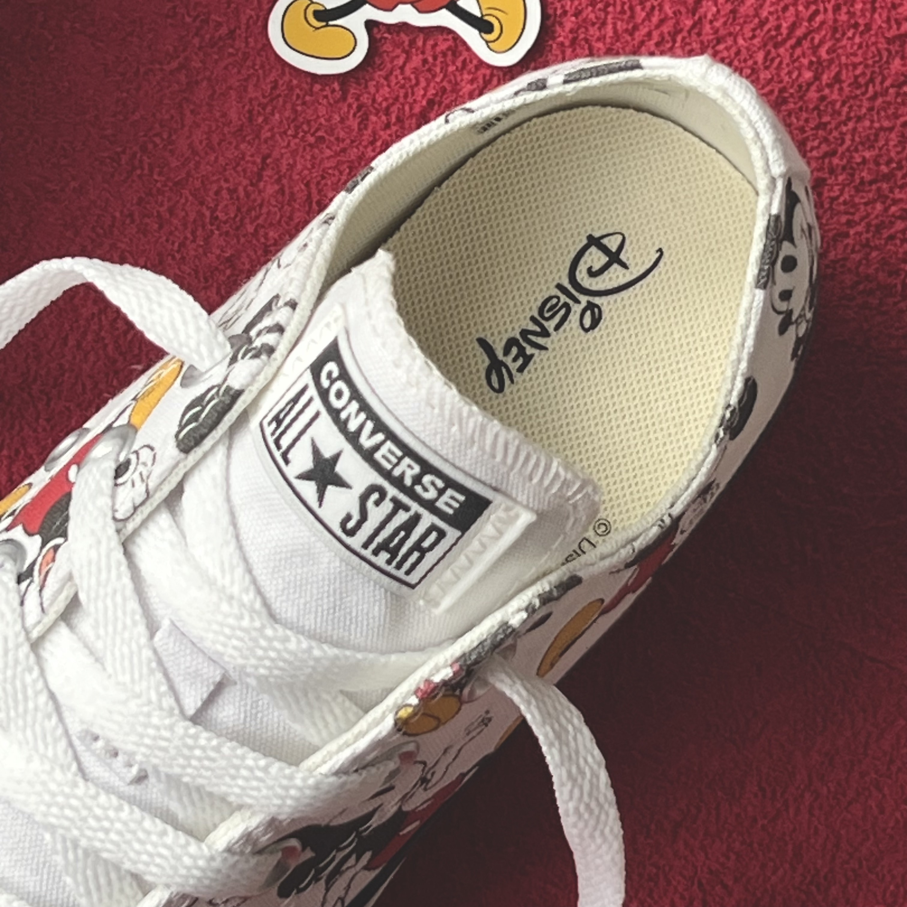 Tênis Converse Chuck Taylor All Star Disney Mickey e Minnie Branco