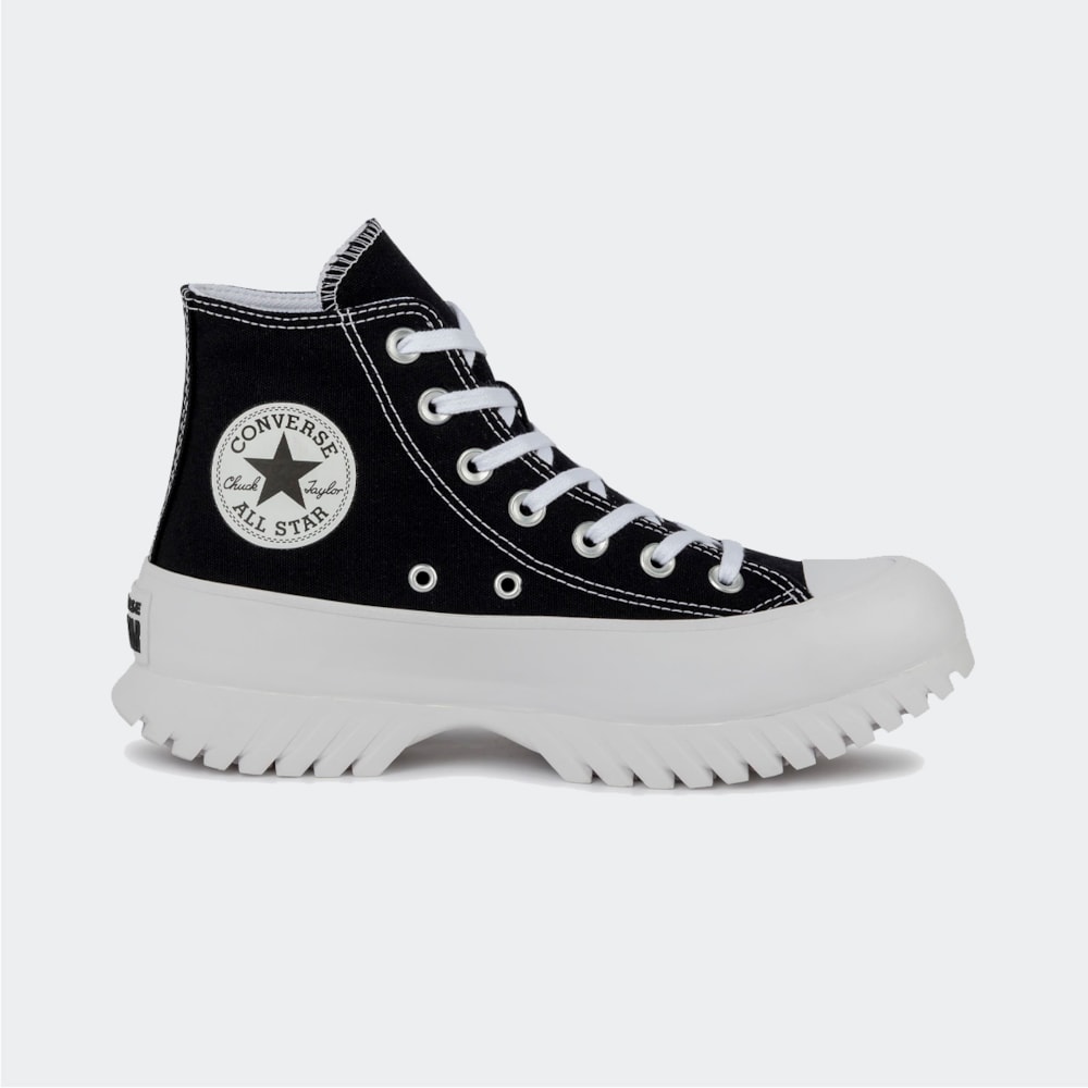 TÊNIS CONVERSE CHUCK TAYLOR ALL STAR LUGGED 2.0 PRETO BRANCO HI ...