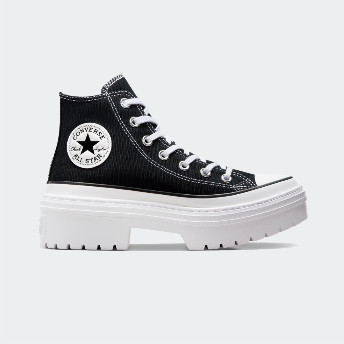 Tênis Converse Run Star Motion Canvas Platform White Black Gum