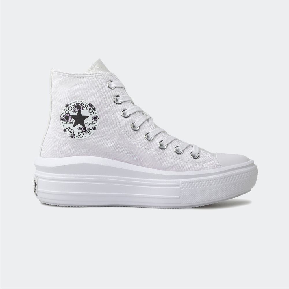 TÊNIS CONVERSE CHUCK TAYLOR ALL STAR MOVE DESERT RAVE BRANCO HI ...
