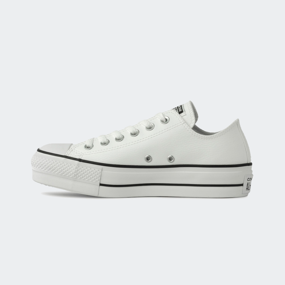 Tênis Converse Chuck Taylor All Star Platform Ox - Preto+Branco