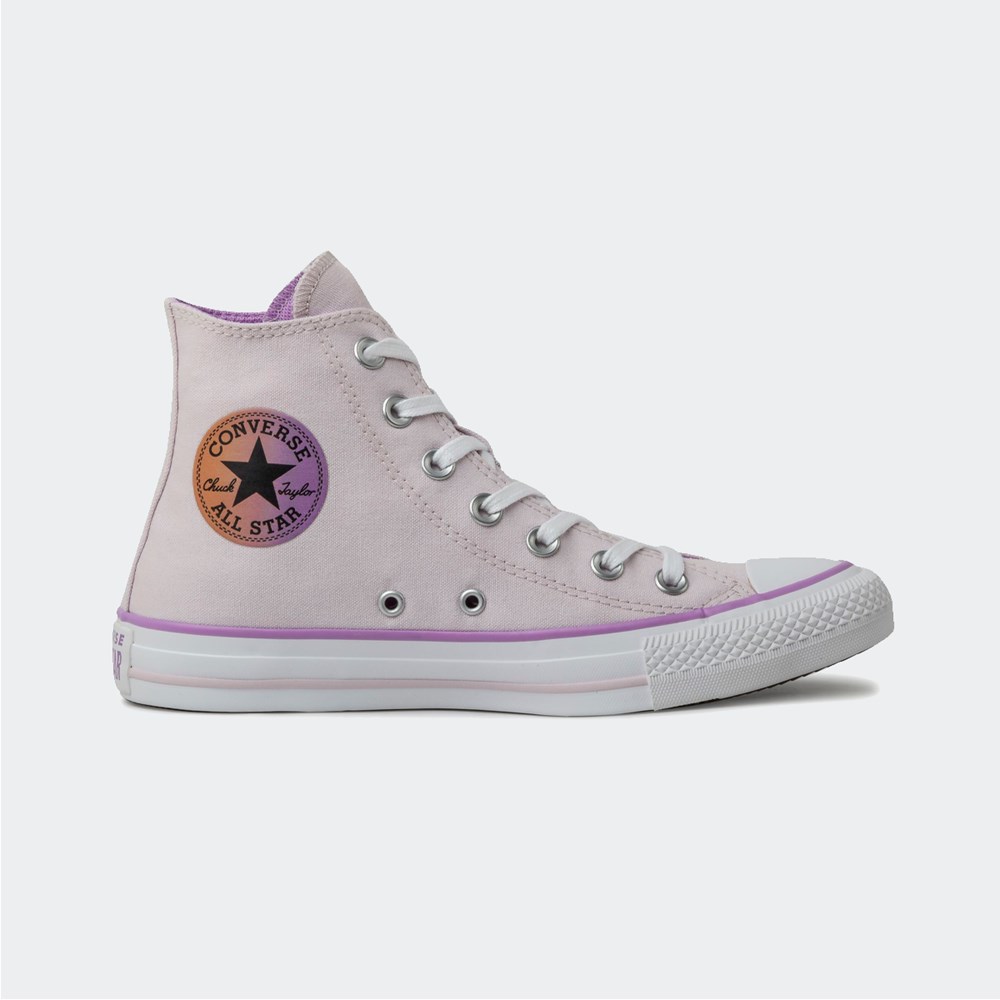 Tênis Converse Chuck Taylor All Star Hi Authentic Glam Bege Claro Ouro  Claro CT17290001