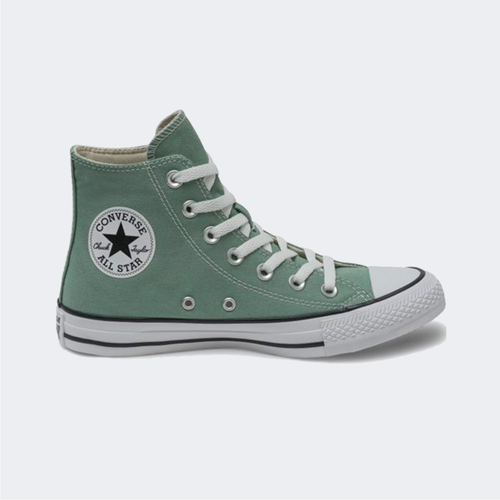 TÊnis Converse Chuck Taylor All Star Seasonal Verde Fosco Hi Ct04190076 Espaçn Sneakers And Co 9530