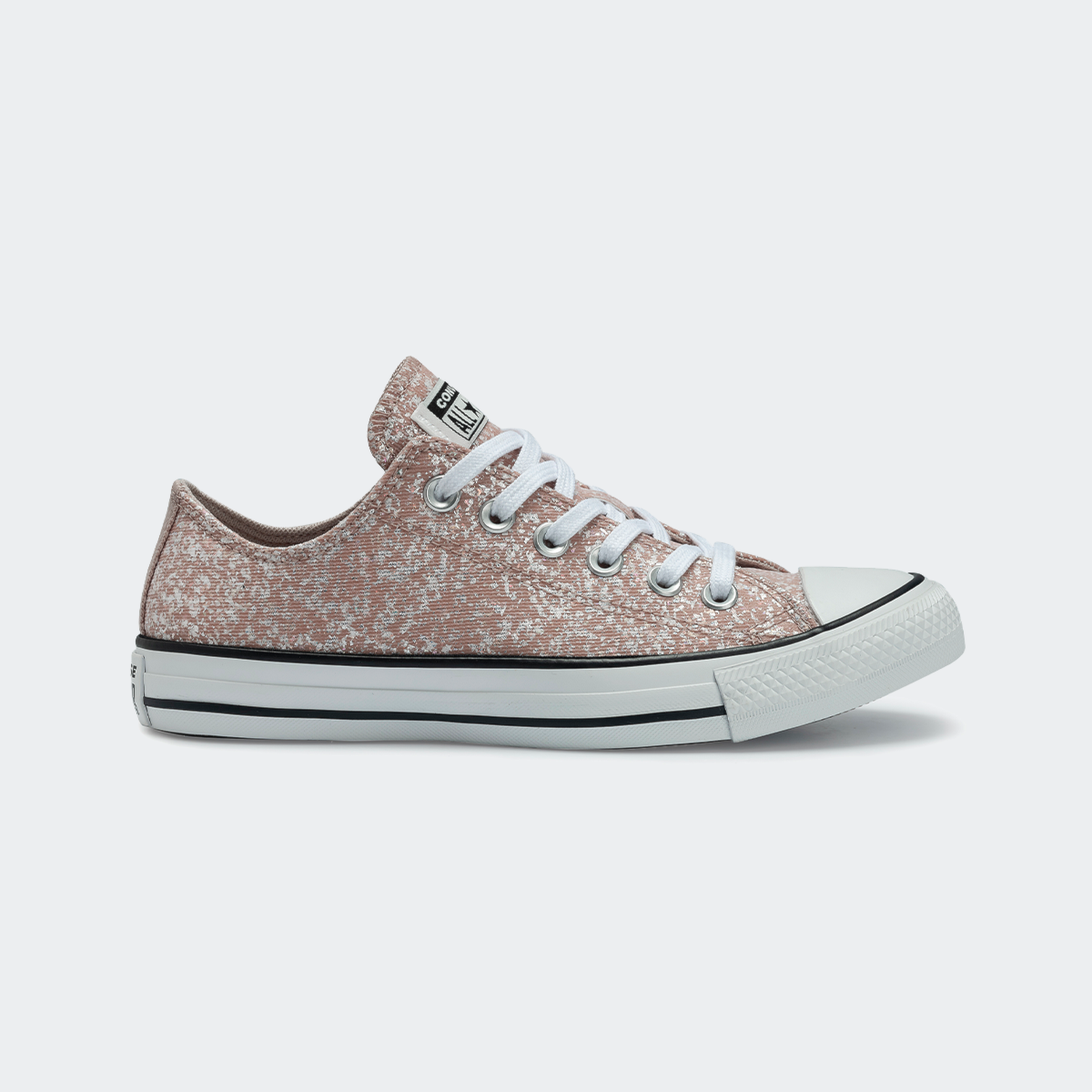 Tênis Converse Chuck Taylor All Star Shinefetti Nude Rosa Branco