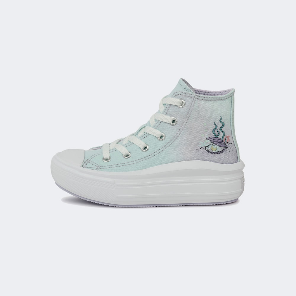 Tênis Converse Chuck Taylor All Star Kids Hi Seasonal Plus Azul 002/Lavanda  - Espaco Tenis