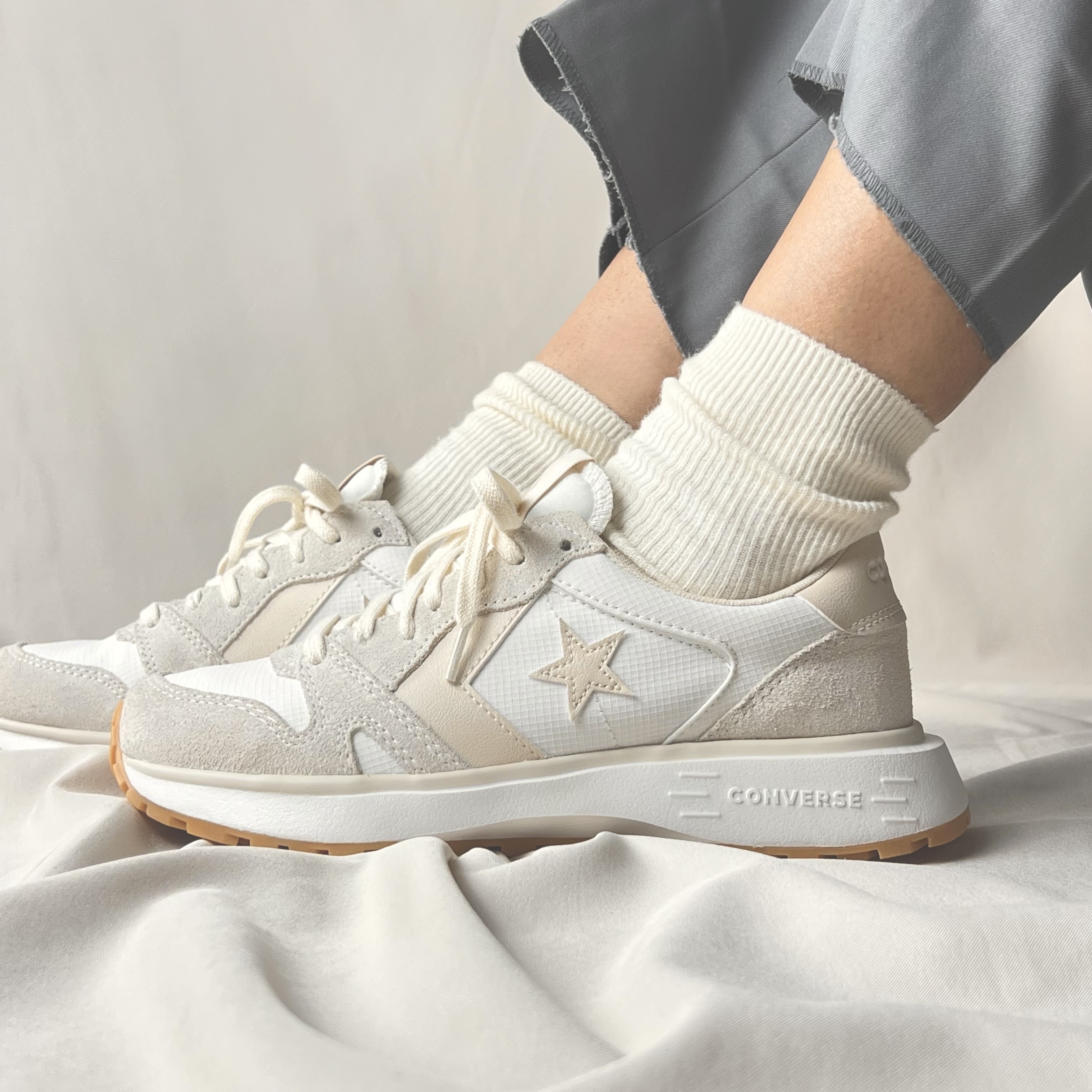 Tênis Converse Omni Trainer Egret Vintage White Light Dune A13465c