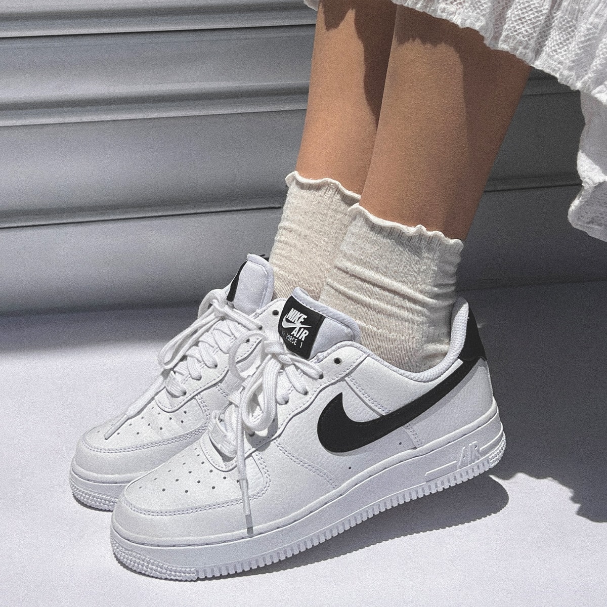 Tênis Nike Air Force 1 07 White Black Dd8959-103 | Espaço.con