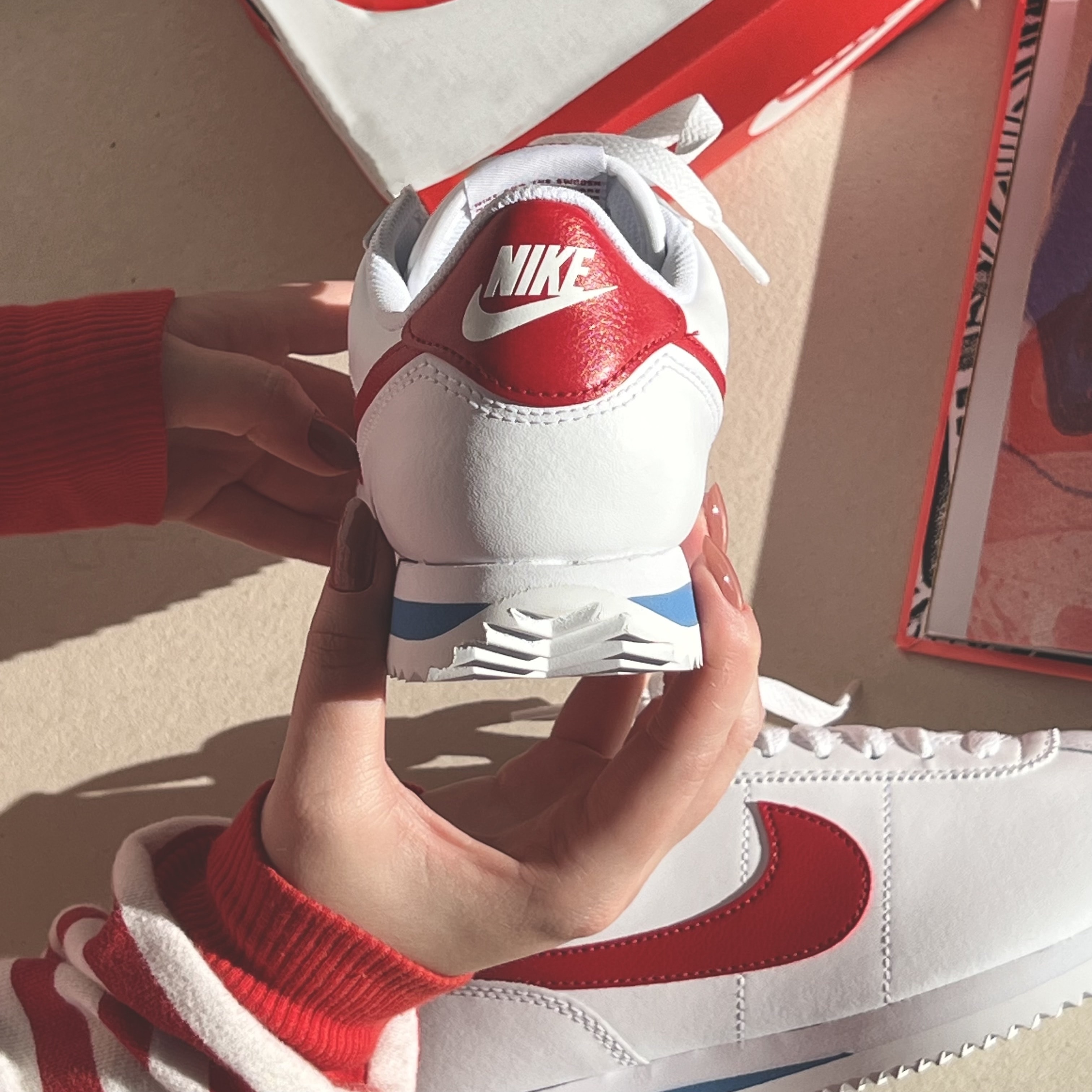 Tênis Nike Cortez White Varsity Red Dn1791-108 | Espaço.con