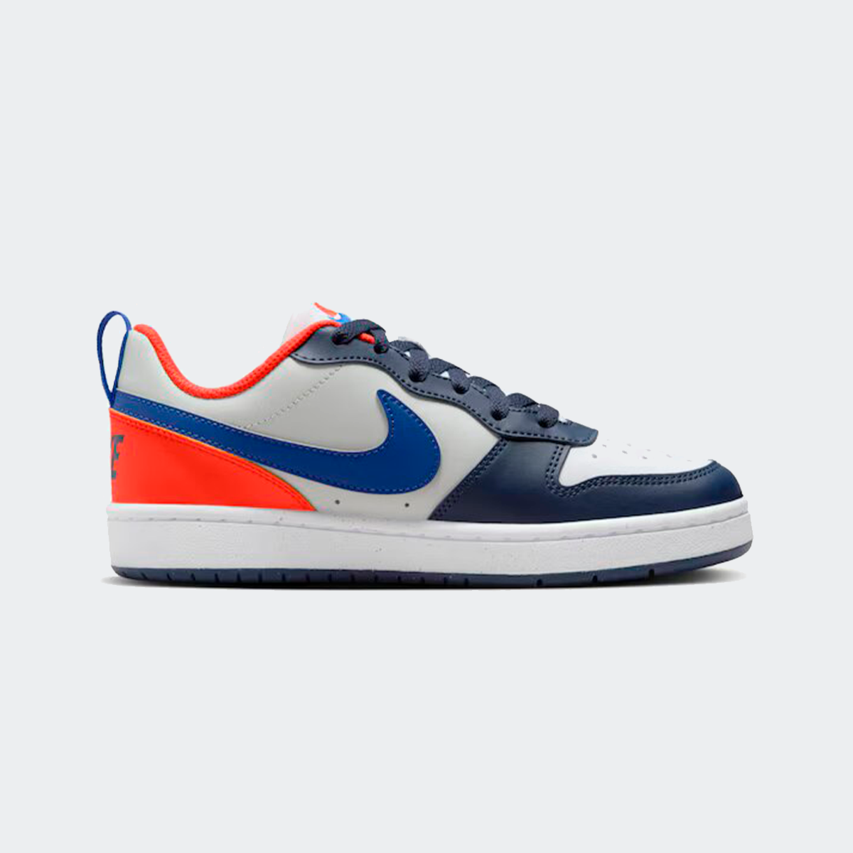 TENIS NIKE COURT BOROUGH LOW RECRAFT BRANCO AZUL LARANJA DV5456401 Espaco n SNEAKERS Co