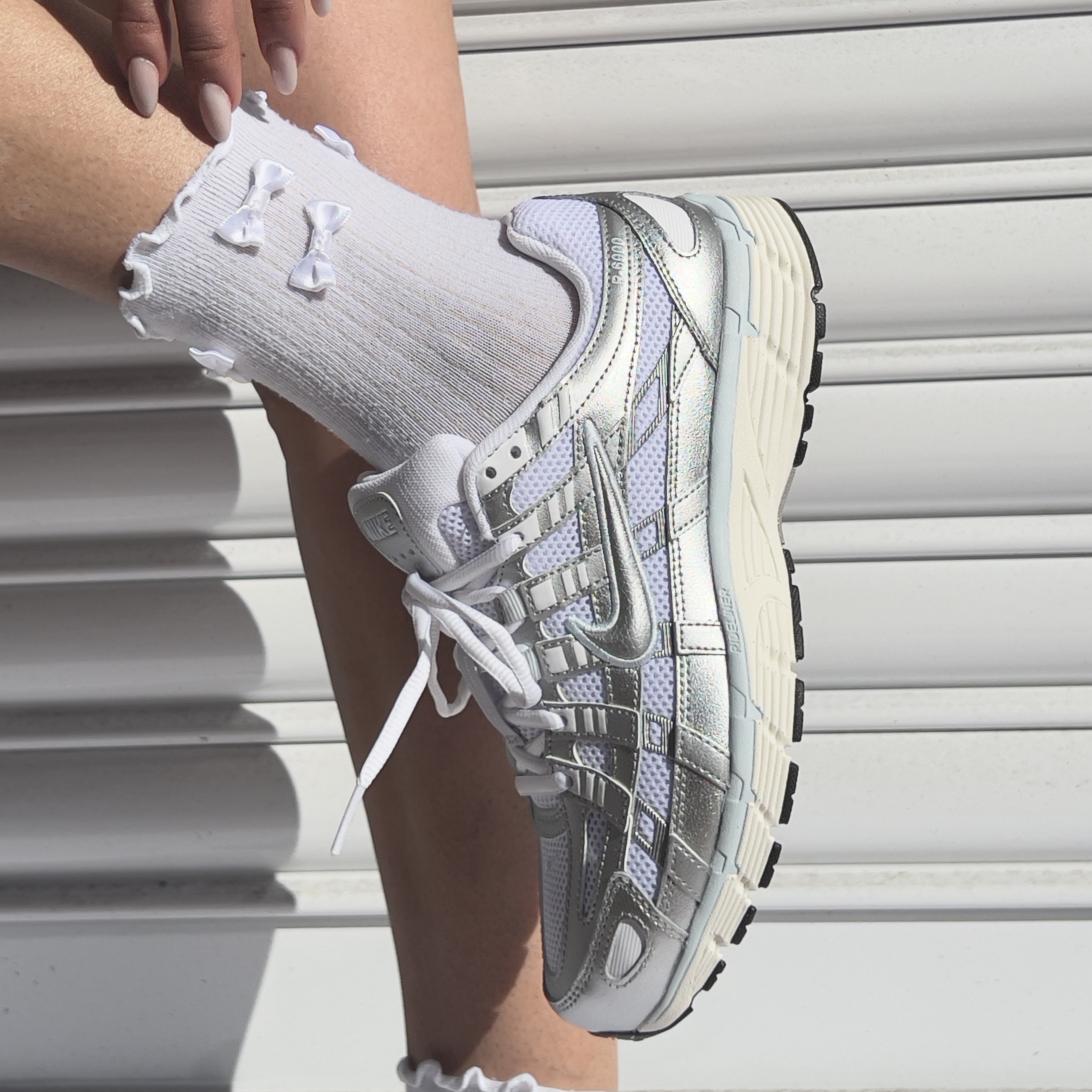 Tênis Nike P-6000 White Metallic Silver Bv1021-106 | Espaço.con