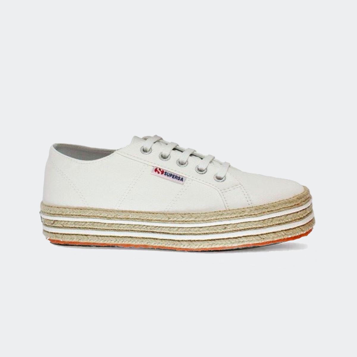 Superga platform outlet paglia