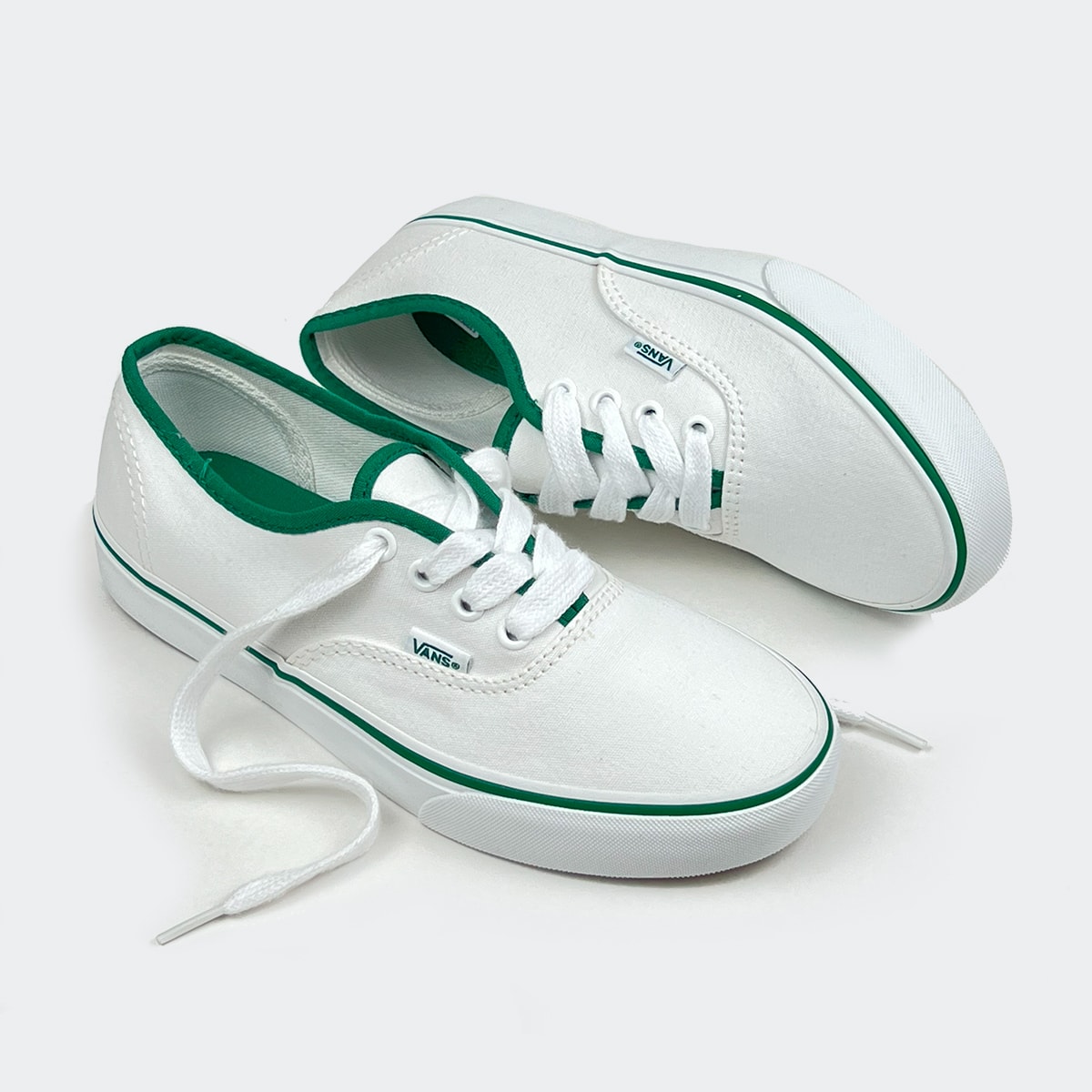 TÊNIS VANS AUTHENTIC CANVAS POP WHITE GREEN VN0A2Z3ZWGR
